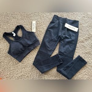 YELETE Workout Bundle Yoga pants Leggings and Sports Bra S NWT